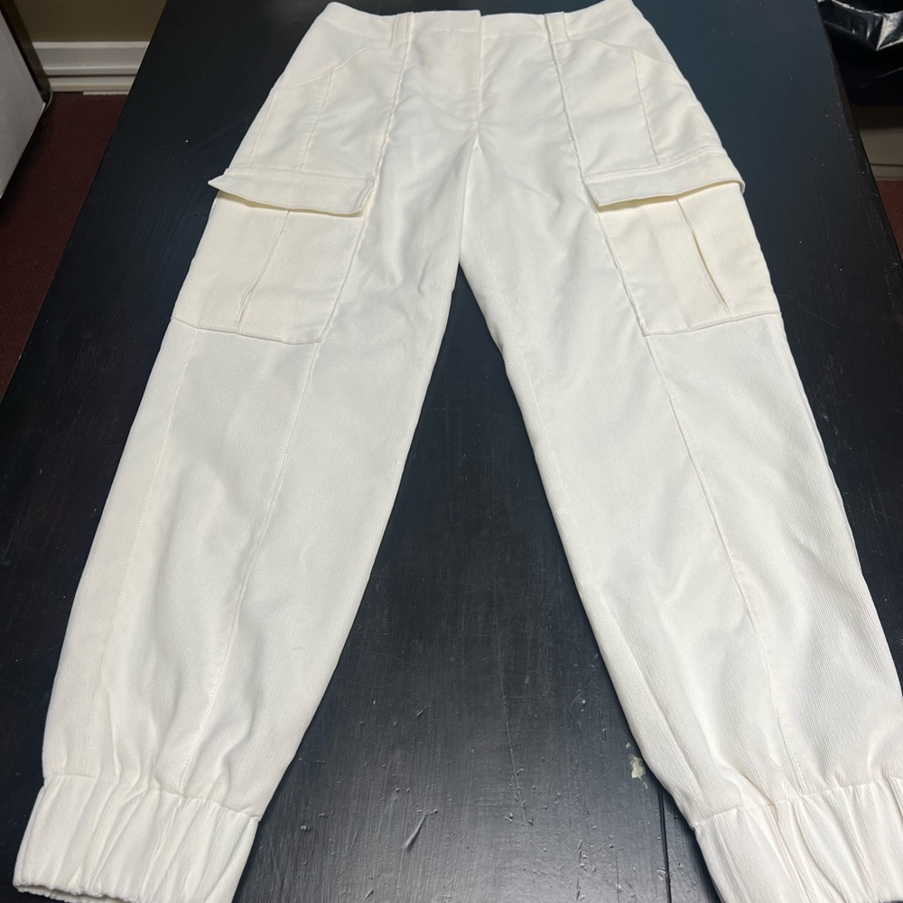 Cinq a Sept Corduroy Winter White Joggers